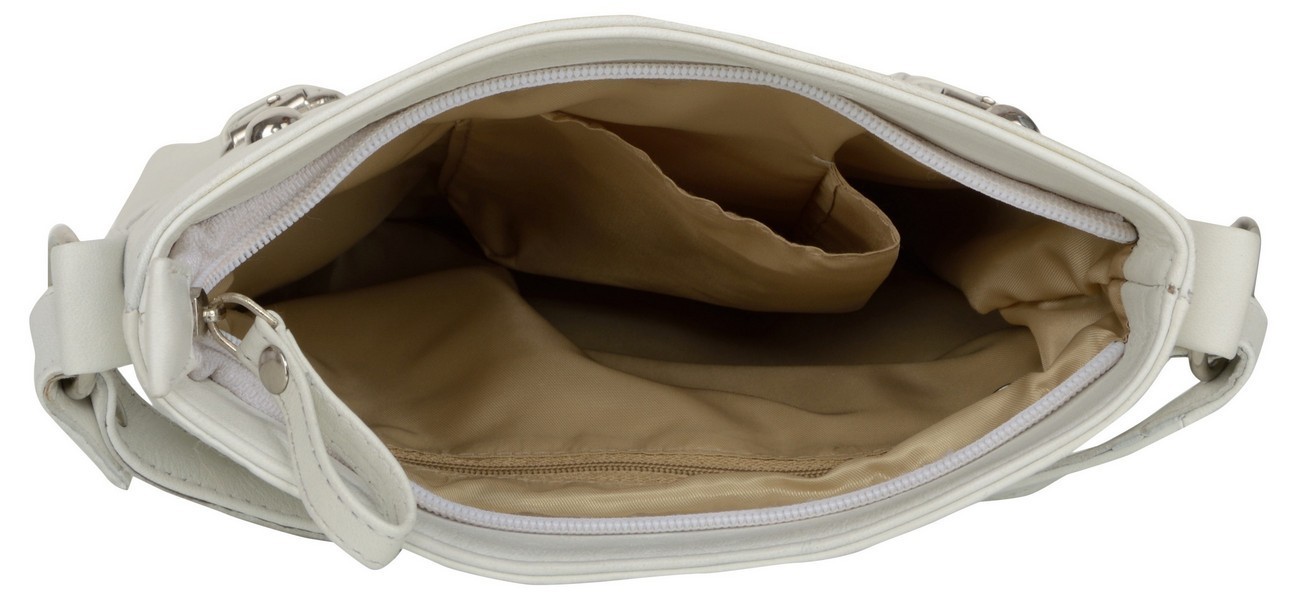 Leather White Sling Bag