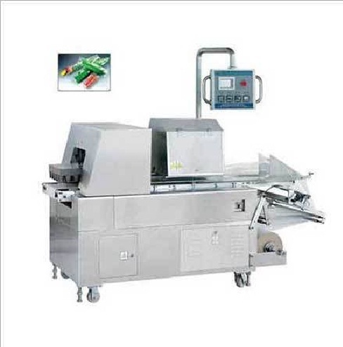 Automatic Vegetable Packaging Machine - Stainless Steel 2320x950x1350mm | 0-35 Pcs/min Capacity Plc Control Dual Film Shaft Date Printer Option