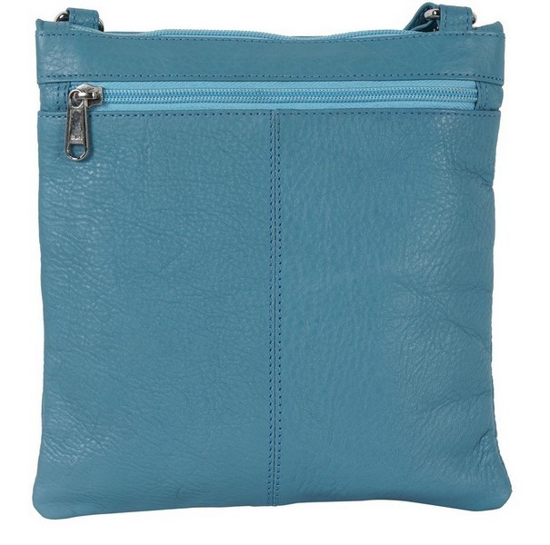 Leather Blue Crossbody Bag
