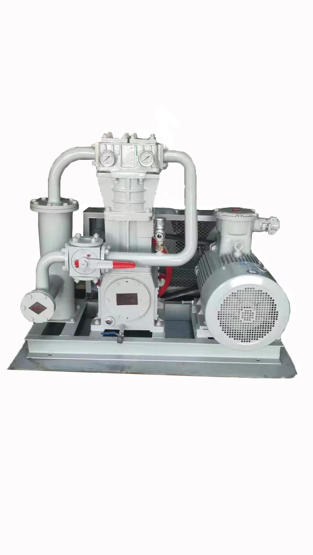 Zw-1.65/3 Liquefied Natural Gas Lng Compressor - 1400x680x900mm, Blue, Belt Driven, Oil-free, 400kg Weight, 380v Ac Power, Silent Operation, 1-year Warranty | Ideal For Filling Stations And Gas Recovery Operations