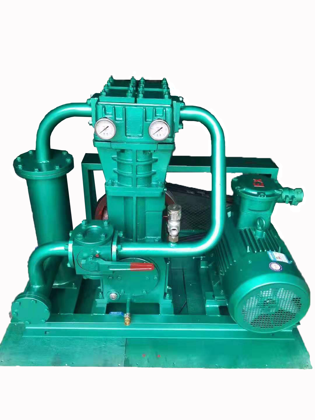 Zw-1.65/3 Liquefied Natural Gas Lng Compressor - 1400x680x900mm, Blue, Belt Driven, Oil-free, 400kg Weight, 380v Ac Power, Silent Operation, 1-year Warranty | Ideal For Filling Stations And Gas Recovery Operations