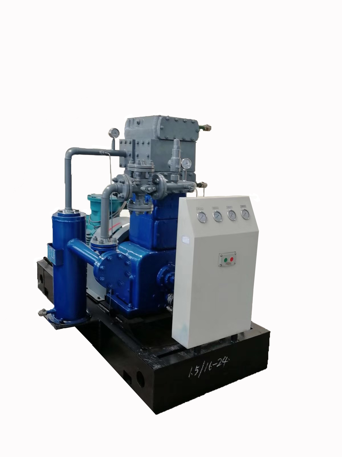 Zw-1.65/3 Liquefied Natural Gas Lng Compressor - 1400x680x900mm, Blue, Belt Driven, Oil-free, 400kg Weight, 380v Ac Power, Silent Operation, 1-year Warranty | Ideal For Filling Stations And Gas Recovery Operations