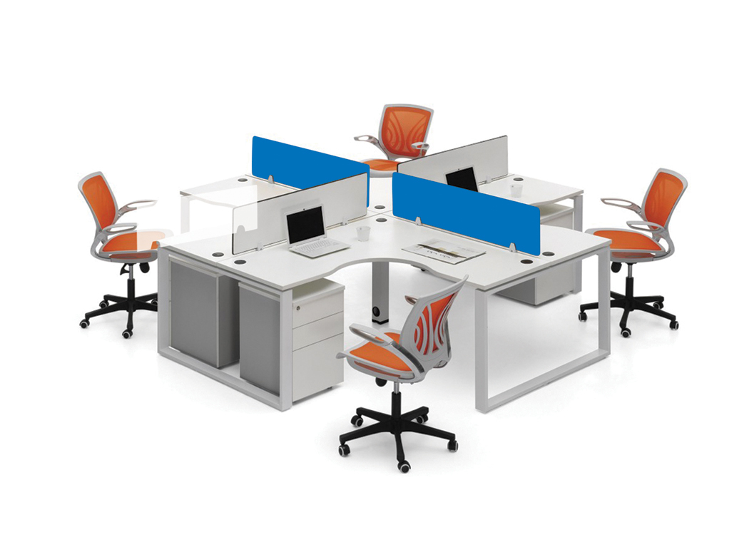 Office Workstation - Mdf Board With Glass Screen And Drawer Pedestal | Modern Multicolor Design, No Assembly Required, 1 Year Warranty