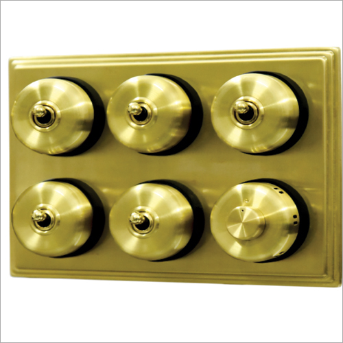 Brushed Brass Finish Heritage Switches Application: Industrial And Commercial