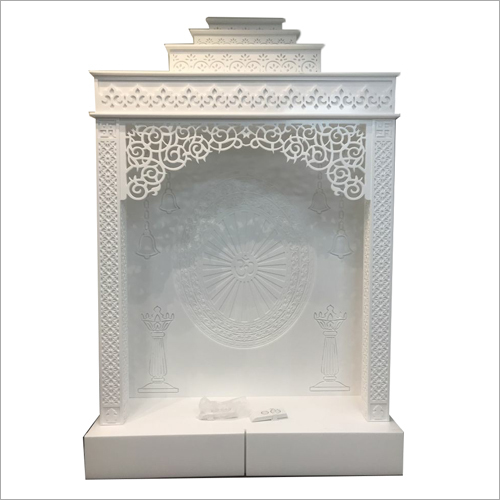 Solid Surface Corian Mandir - Durable and Eco-Friendly Material, Available in Different Colors | Easy to Clean and Maintain