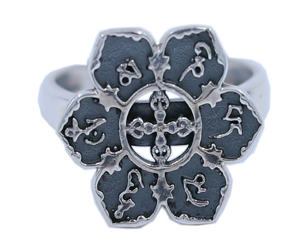 Flower Design 925 Silver Ring Gender: Unisex