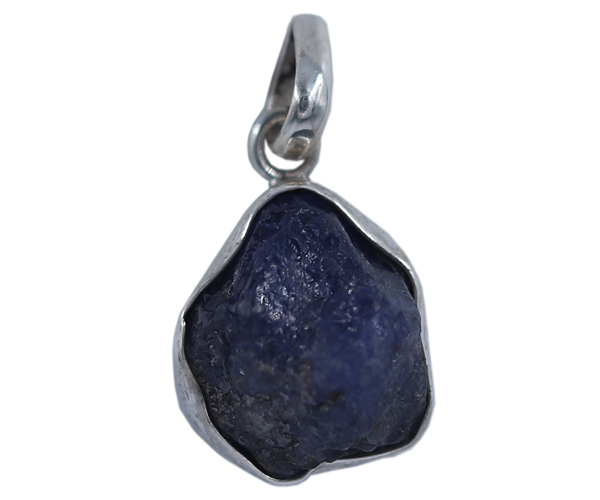 Tanzanite Gemstone Pendant - 925 Sterling Silver, 10 Gms Weight, Free Size, Blue Color