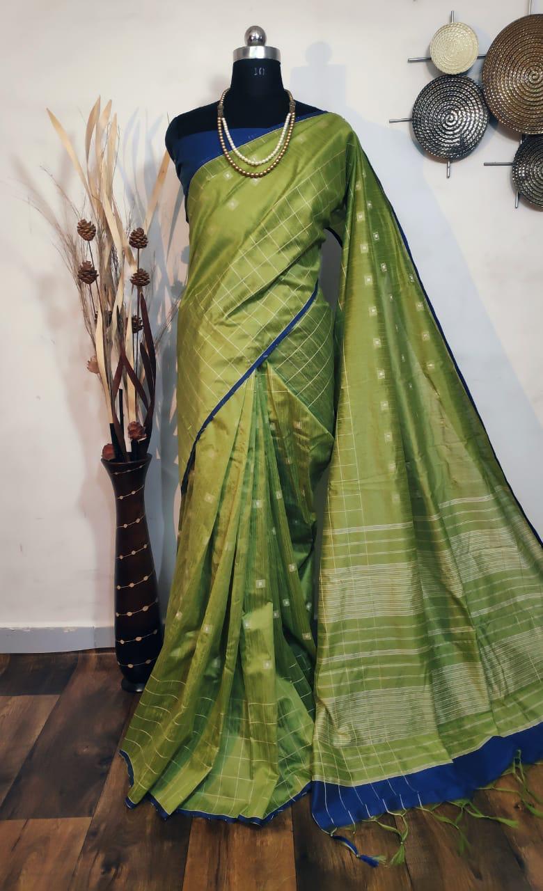 Woven Raw Silk Weaving Saree