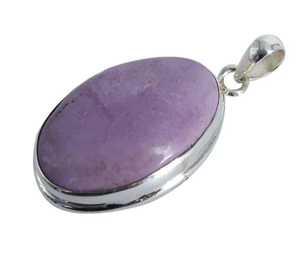 Purple Cacoxenite 925 Silver Gemstone Pendant