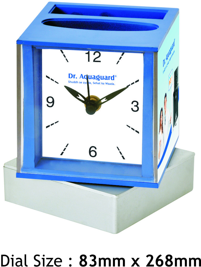 Table Clock - Plastic Material | Compact Design, Quartz Movement, Minimalistic Style For Accurate Timekeeping And Stylish Home Decor