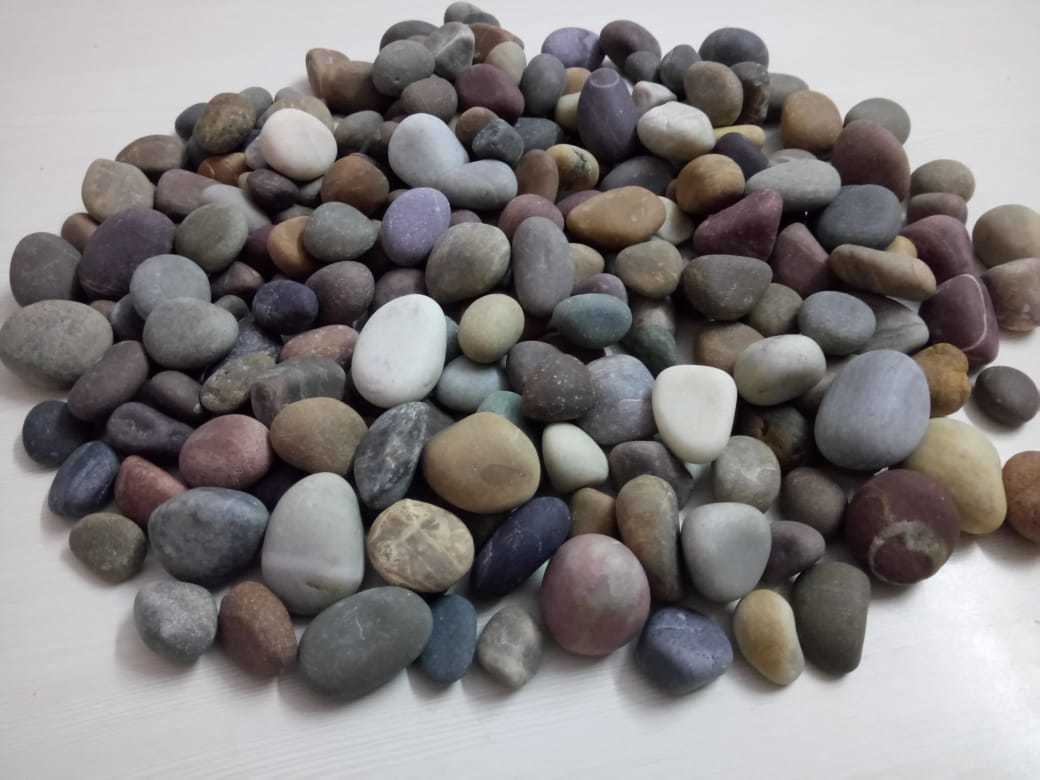 Quartz Polished Pebbles Stone In Multicolor Mix Rocks Solid Surface