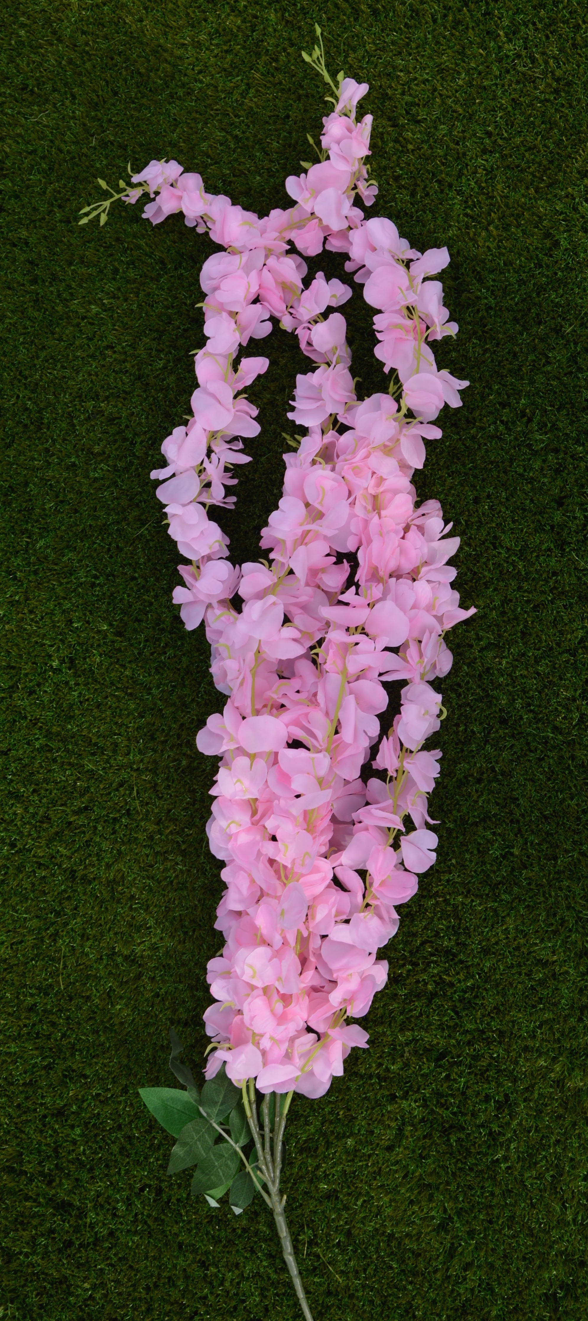 Artificial Flowers - Silk Material , 12 Inches Long Stems, White Color, Bundle Of 5 With Wire Stem Type