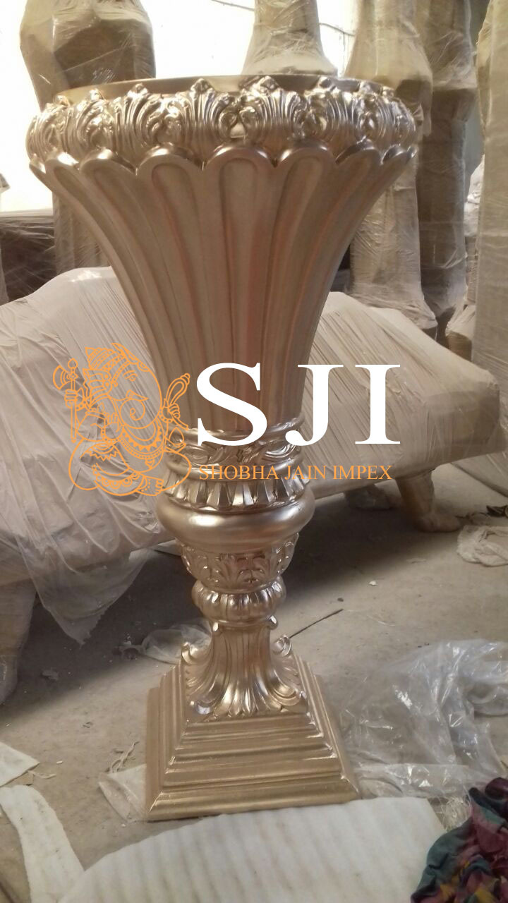 Dazzling Wedding Flower Pot - Color: White