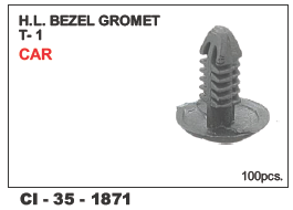 HL Bezel Gromet T-1 Car - Durable Automotive Grade Material, 4 Wheeler Compatibility | Warranty Included, High Performance