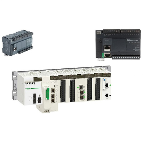 Schneider PLC - Plastic Material, 12-24V DC Input Voltage | 16-64 I/O, 7 Segment LED Display, Shock Resistant, Advanced Industrial Automation