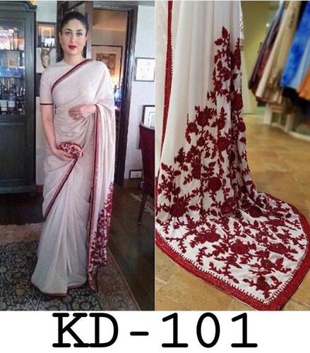 Saree  Havy Georgette Embroidery