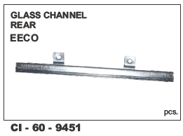 Glass Chanel Rear EECO - Durable Automotive Glass, 4-Wheeler Compatibility | Warranty Included, Perfect for Enhancing Vehicle Safety