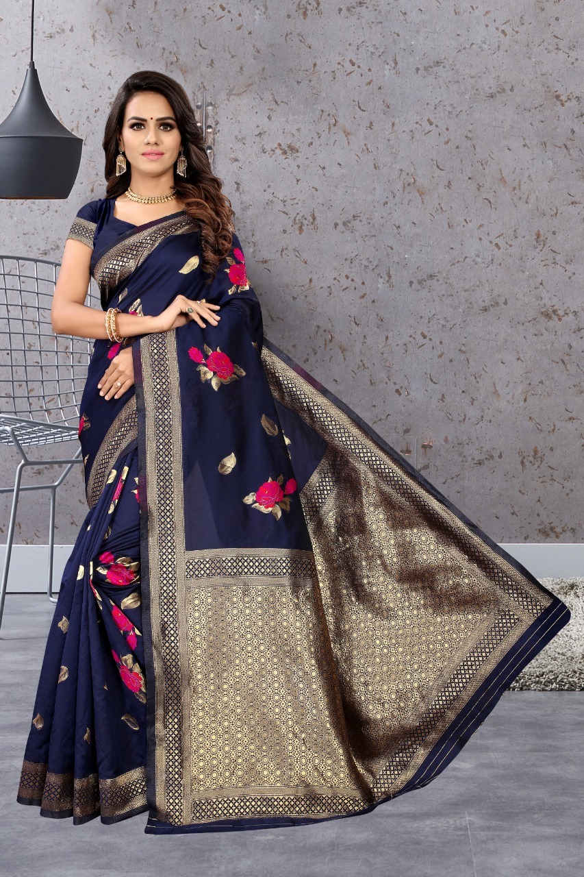 Dry Cleaning Banarasi Silk Rich Weaving Saree
