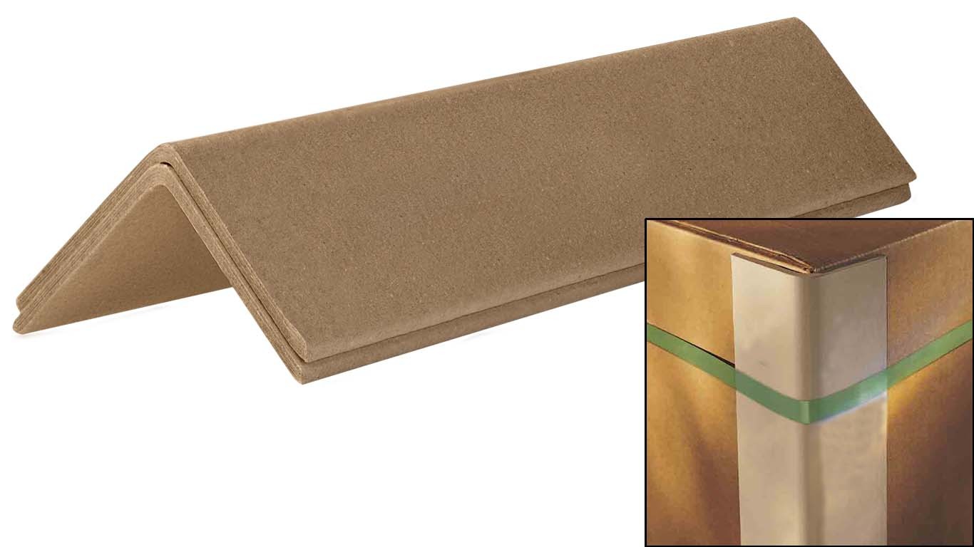 Edge Guard - High Strength Kraft Paper, 40 Mm To 100 Mm Size, Brown Color | 100% Recyclable, Load Stabilization, Customizable Specifications