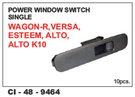 Power Window Switch Single Wagon-r, Versa, Esteem, Alto K-10 - 4 Wheeler, Warranty Included | Reliable Operation for Enhanced Vehicle Functionality