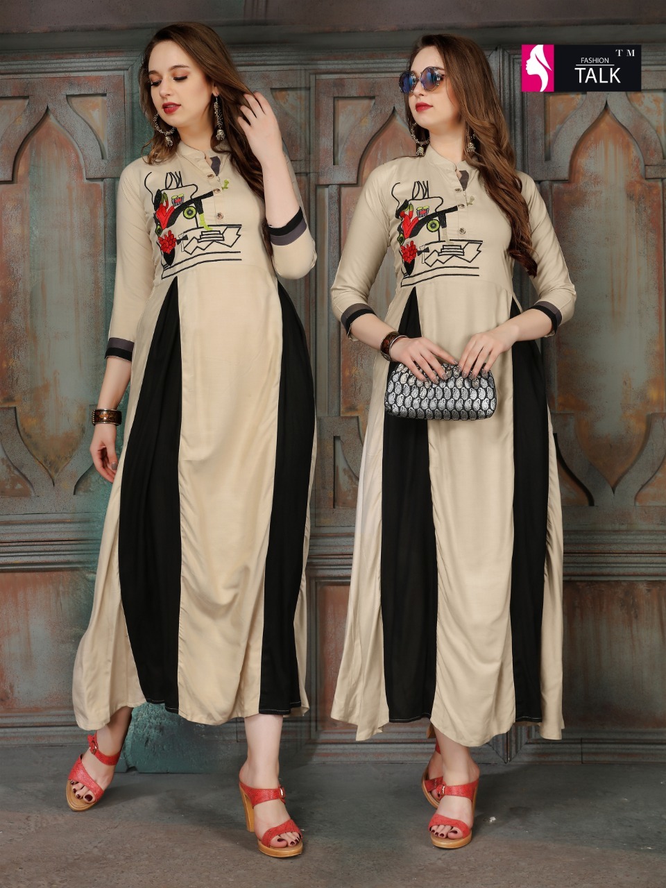 Dry Cleaning Rayon Print Wholesale Kurti