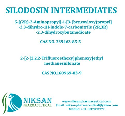 Silodosin Intermediates - Drug Type: Organic Medicine
