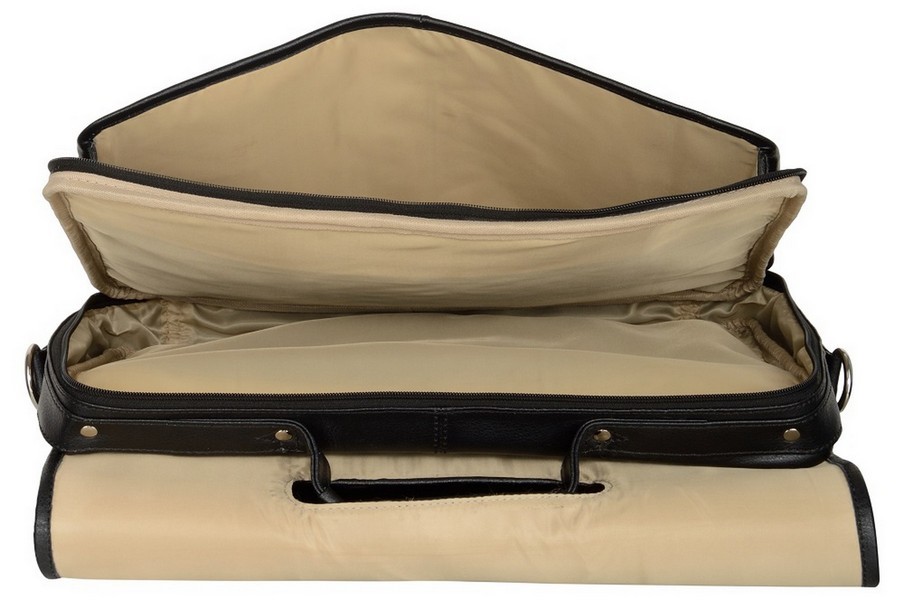 Leather Black Laptop Bag