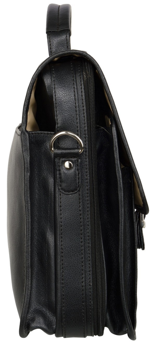Leather Black Laptop Bag