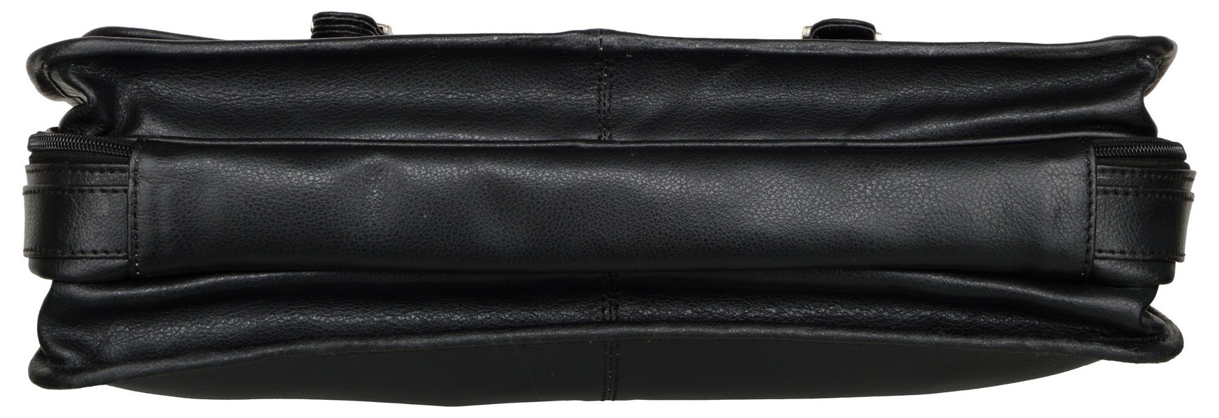 Leather Black Laptop Bag