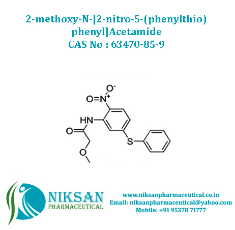 2-methoxy-n-[2-nitro-5-(phenylthio)phenyl]acetamid - Cas No: 63470-85-9
