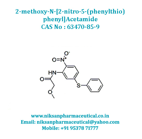 2-methoxy-n-[2-nitro-5-(phenylthio)phenyl]acetamid - Cas No: 63470-85-9