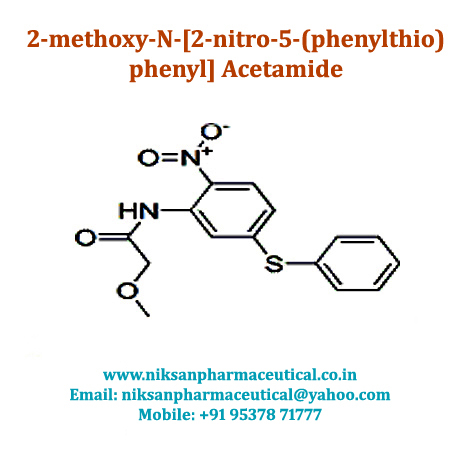2-methoxy-n-[2-nitro-5-(phenylthio)phenyl]acetamid - Cas No: 63470-85-9