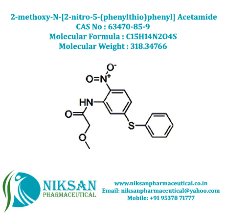 2-methoxy-n-[2-nitro-5-(phenylthio)phenyl]acetamid - Cas No: 63470-85-9