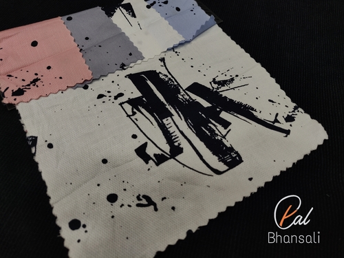 डॉबी फैंसी कॉटन प्रिंटेड फैब्रिक