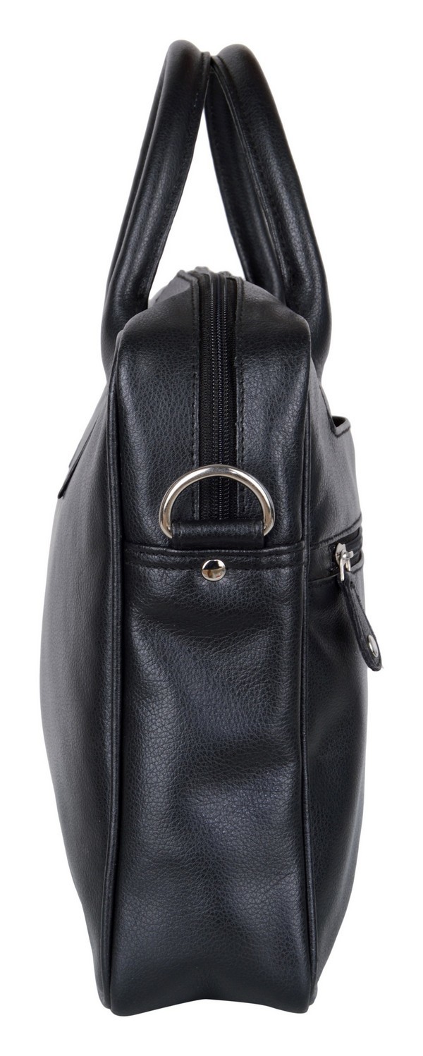 Leather Black Laptop Bag