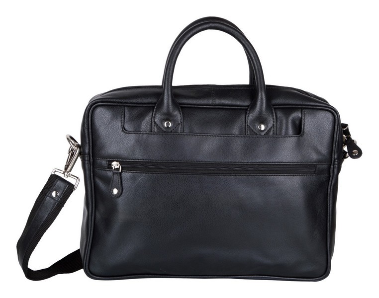Leather Black Laptop Bag
