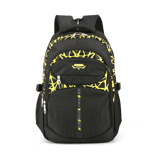 Unisex Backpack - Cotton Fabric, 43x29x20 Cm, Available In Yellow, Blue, Green, Grey | Zipper Top, Custom Design Options, Casual Use