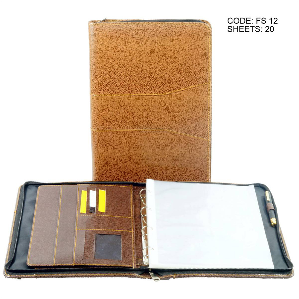 Brown & Abaliable In Multicolour Pu Leather File Folder