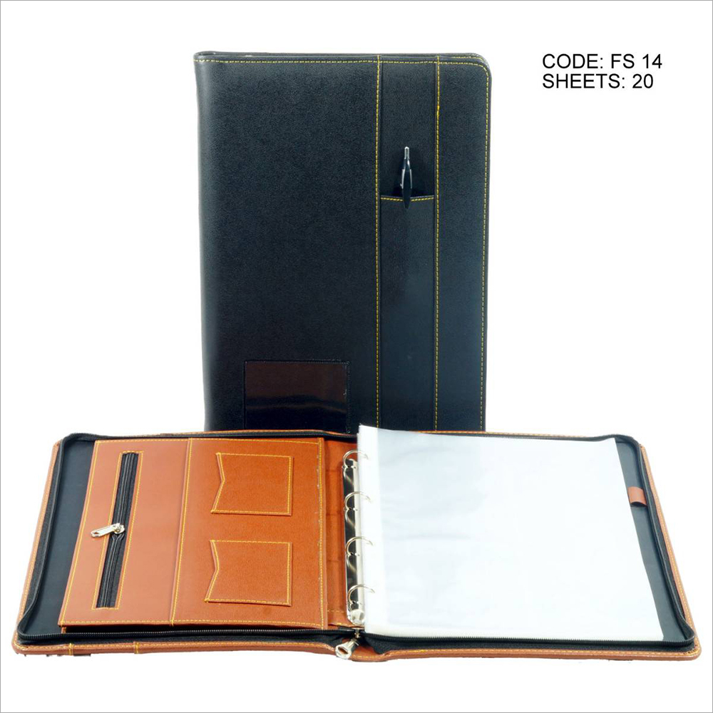 Abaliable In Multicolour Executive Pu Leather File Folder
