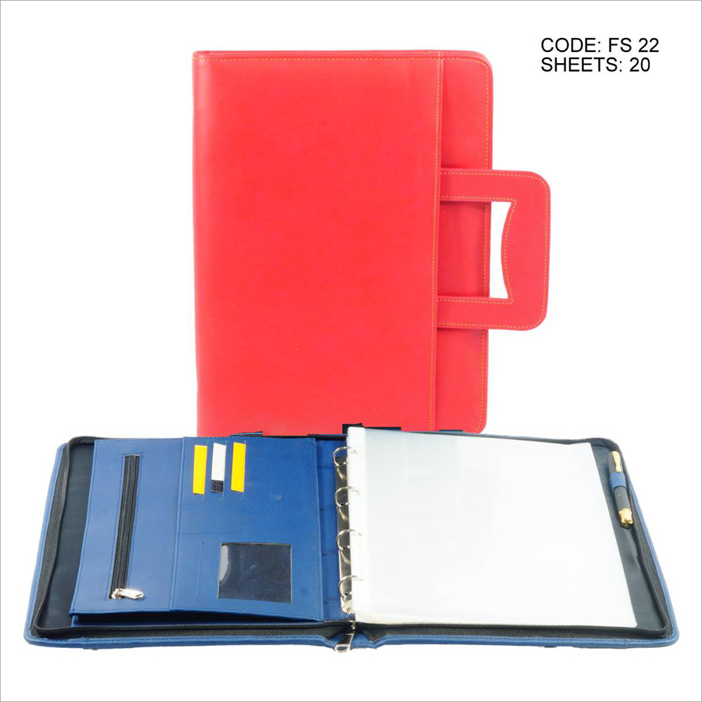 Abaliable In Multicolour Pu Leather Document File Folder