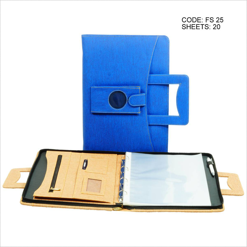 Abaliable In Multicolour Pu Leather Waterproof File Folder