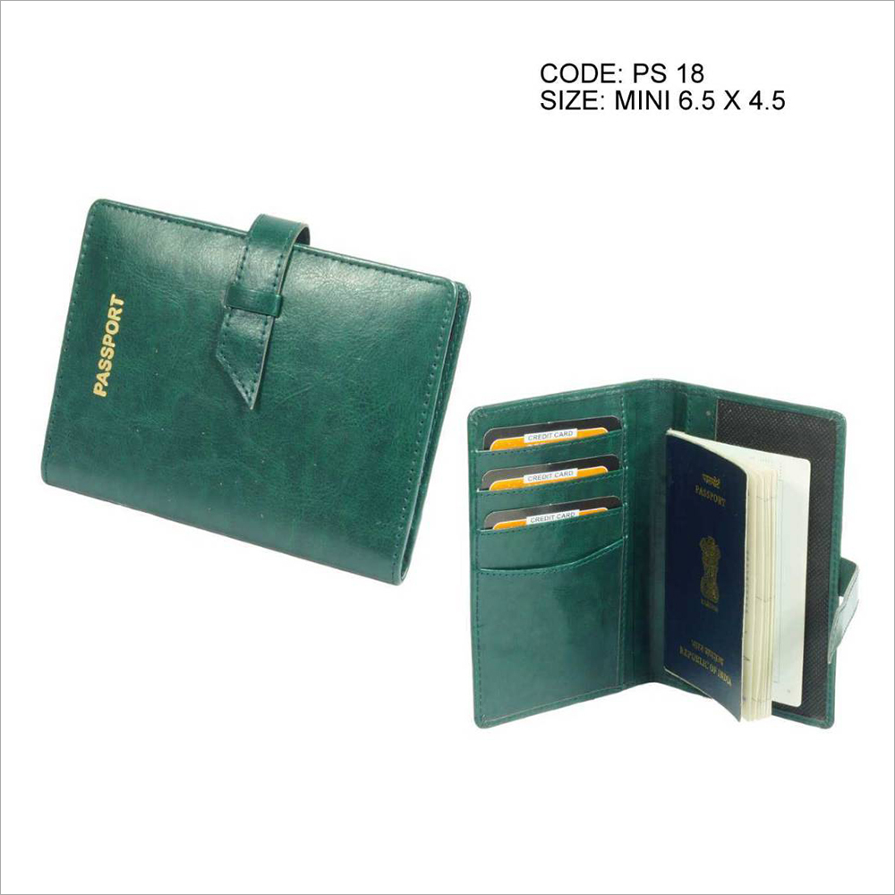 Ladies PU Leather Mini Passport Holder - PU Leather, Personal Use , Multi-Color | Plain Pattern for Stylish Travel Organization