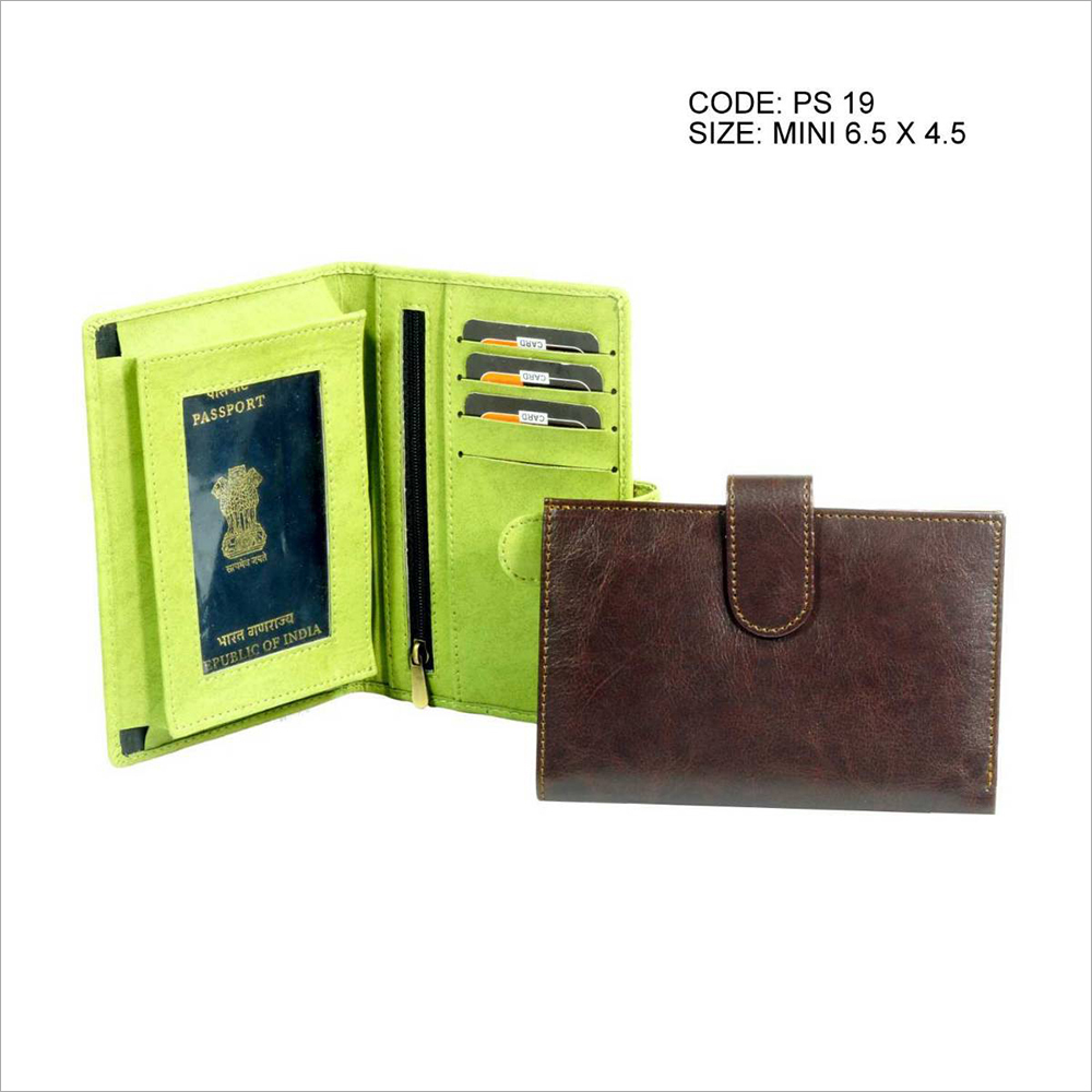 Plain Pu Leather Mini Passport Holder - Pu Leather, Multi-color, Plain Pattern, Personal Use, Compact Design For Travelers And Adventurers