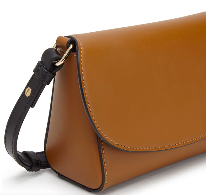 Genuine Leather Crossbody Bag - 8x20x7 Cm, Removable Handle, Elegant Design, Magnetic Closure, Available In Multiple Colors