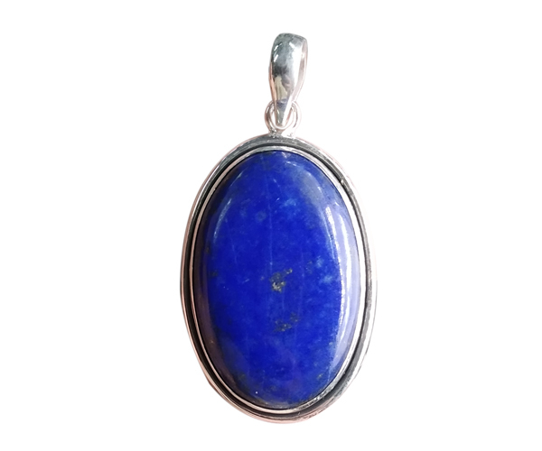 Blue Superior Lapis Lazuli 925 Silver Gemstone Pendant