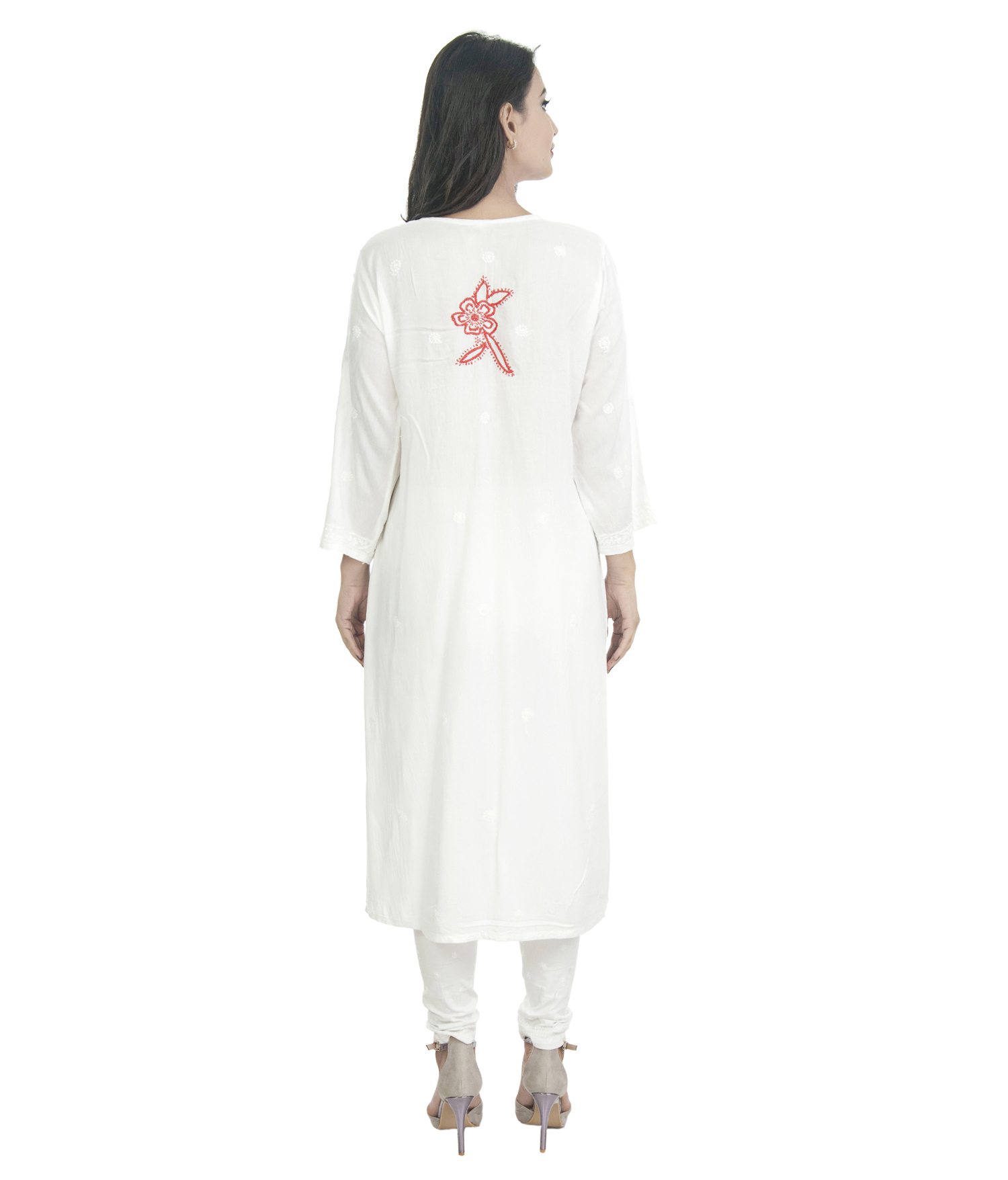 Rayon Lucknowi Chikan Kurti