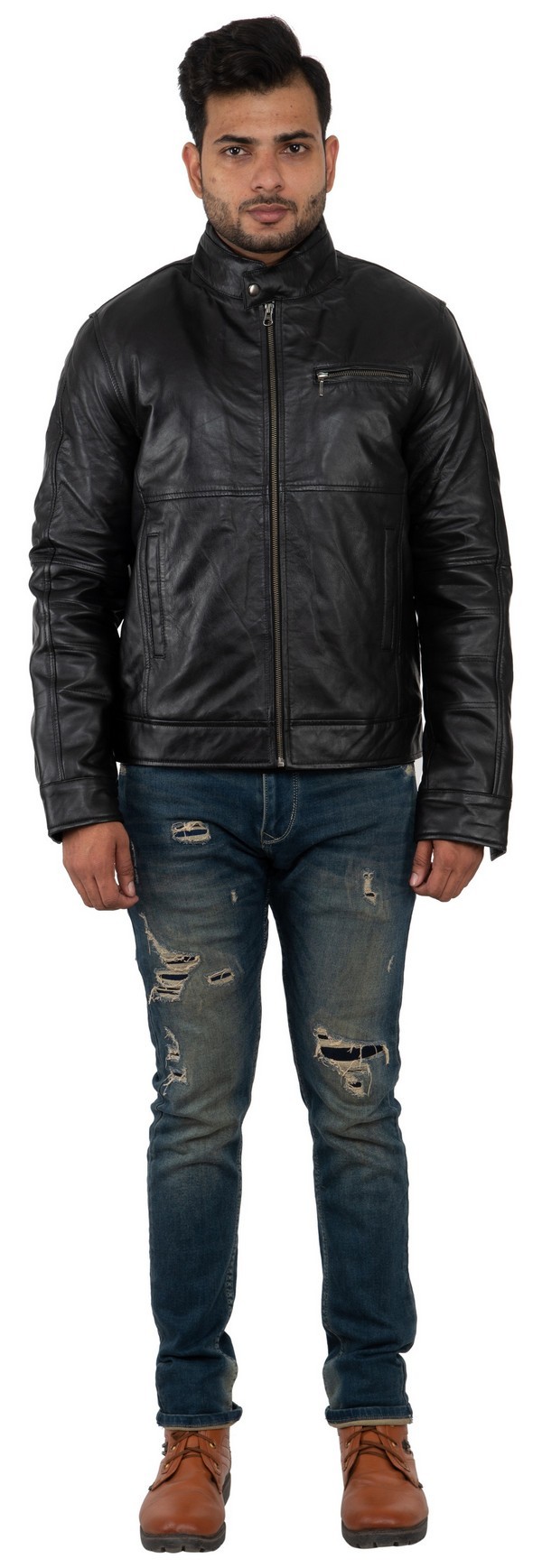 Leather Men's James Dean Blac  Jacket