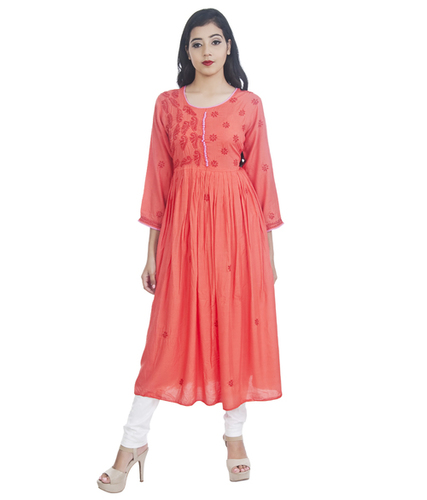 Soft Lucknowi Chikan Kurti