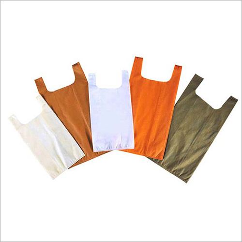 U Cut Non Woven Carry Bag - Non Woven Fabric, High Loading Capacity , Tear Resistant Design for Cosmetics, Grocery, and More