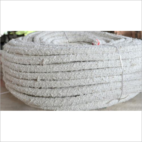 Asbestos Rope - Asbestos And Non-asbestos Material, 1-10 Mm Diameter, 500 Mm/reel Length, White Color | Superior Heat And Chemical Resistance, Flexible And Durable